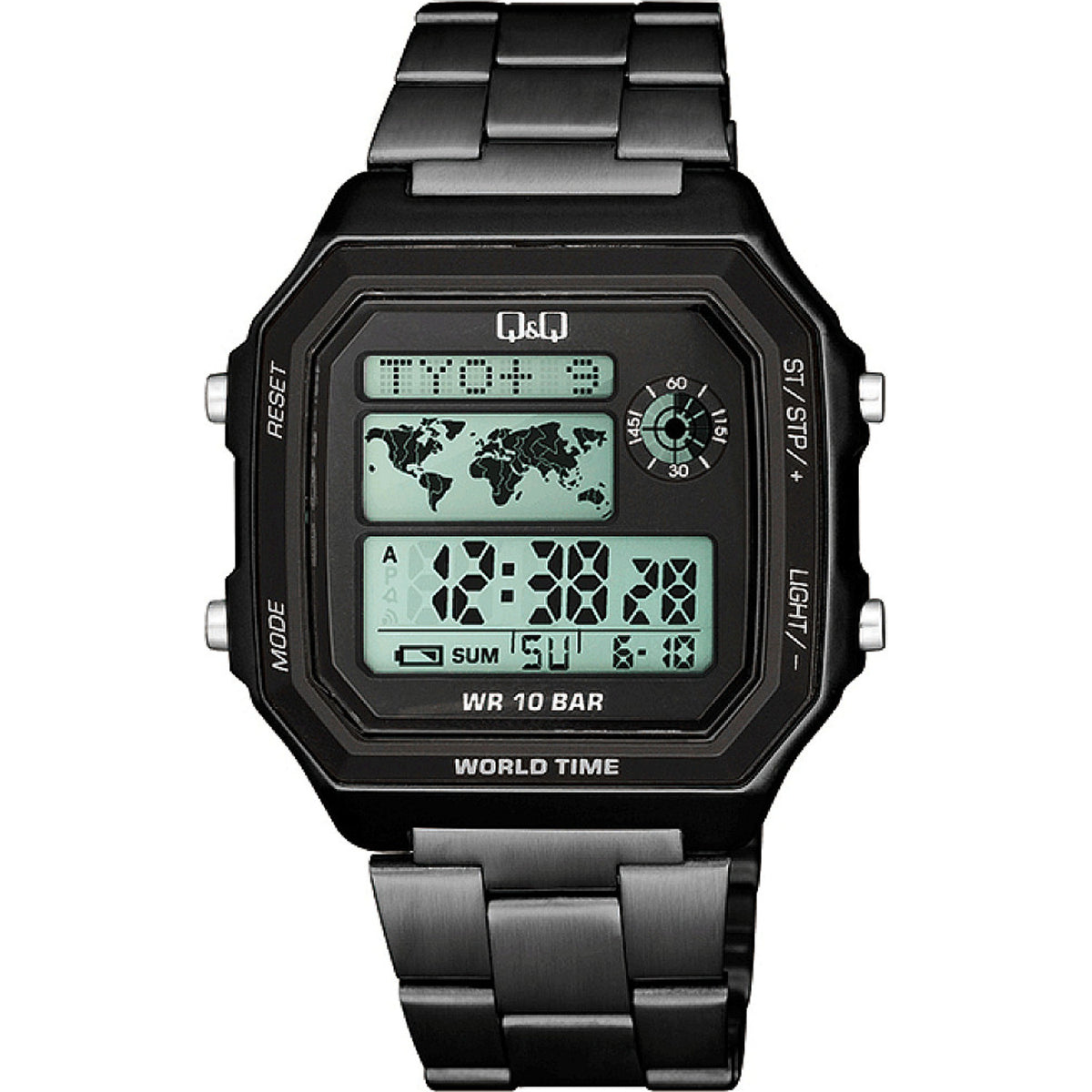 Мъжки дигитален часовник Q&Q World Time - M196J008Y