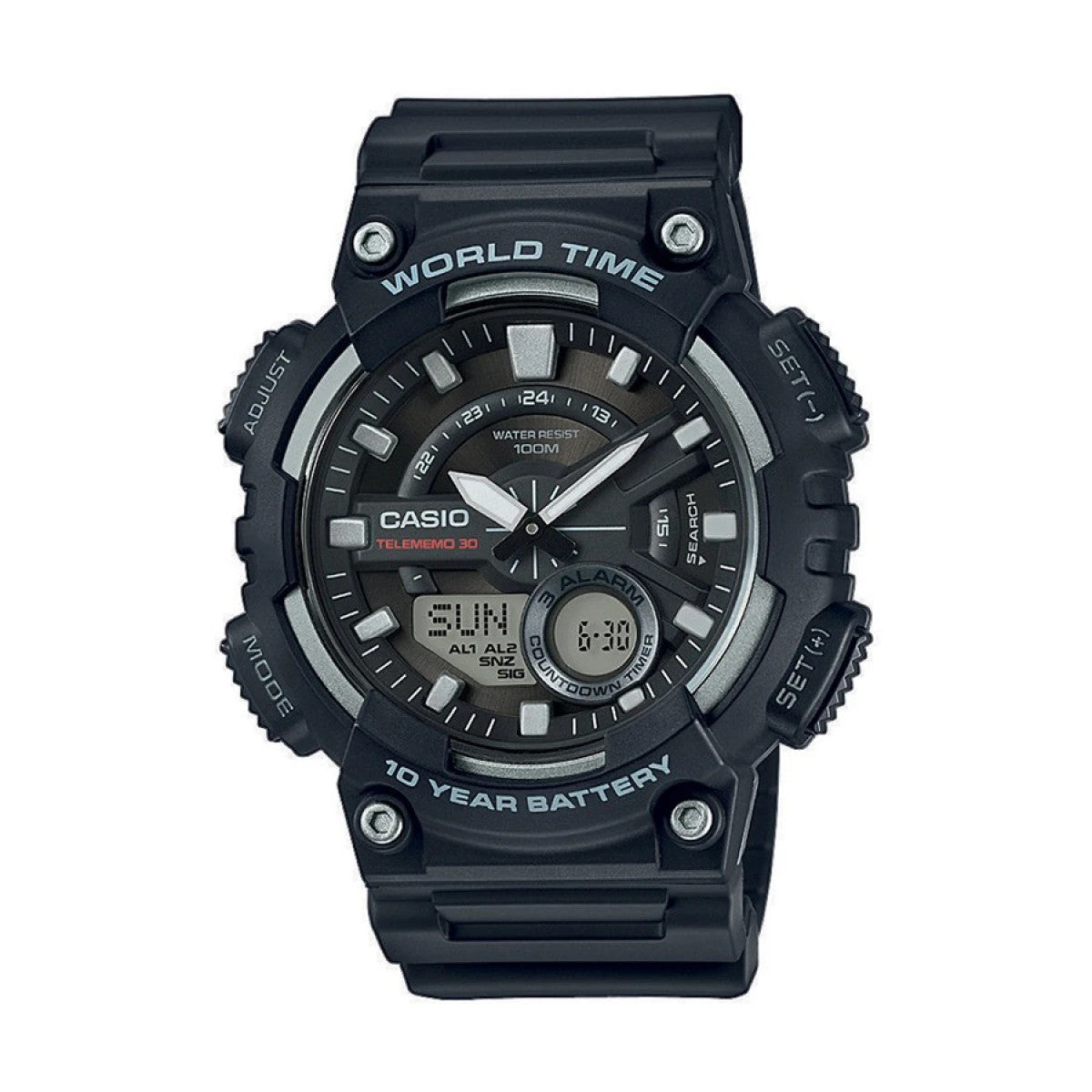Мъжки дигитален часовник Casio - AEQ-110W-1AVDF