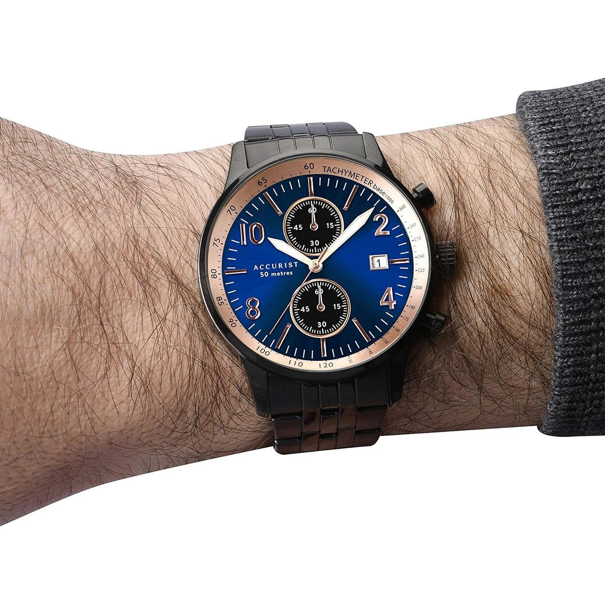 Мъжки аналогов часовник Accurist Chronograph - A-7379