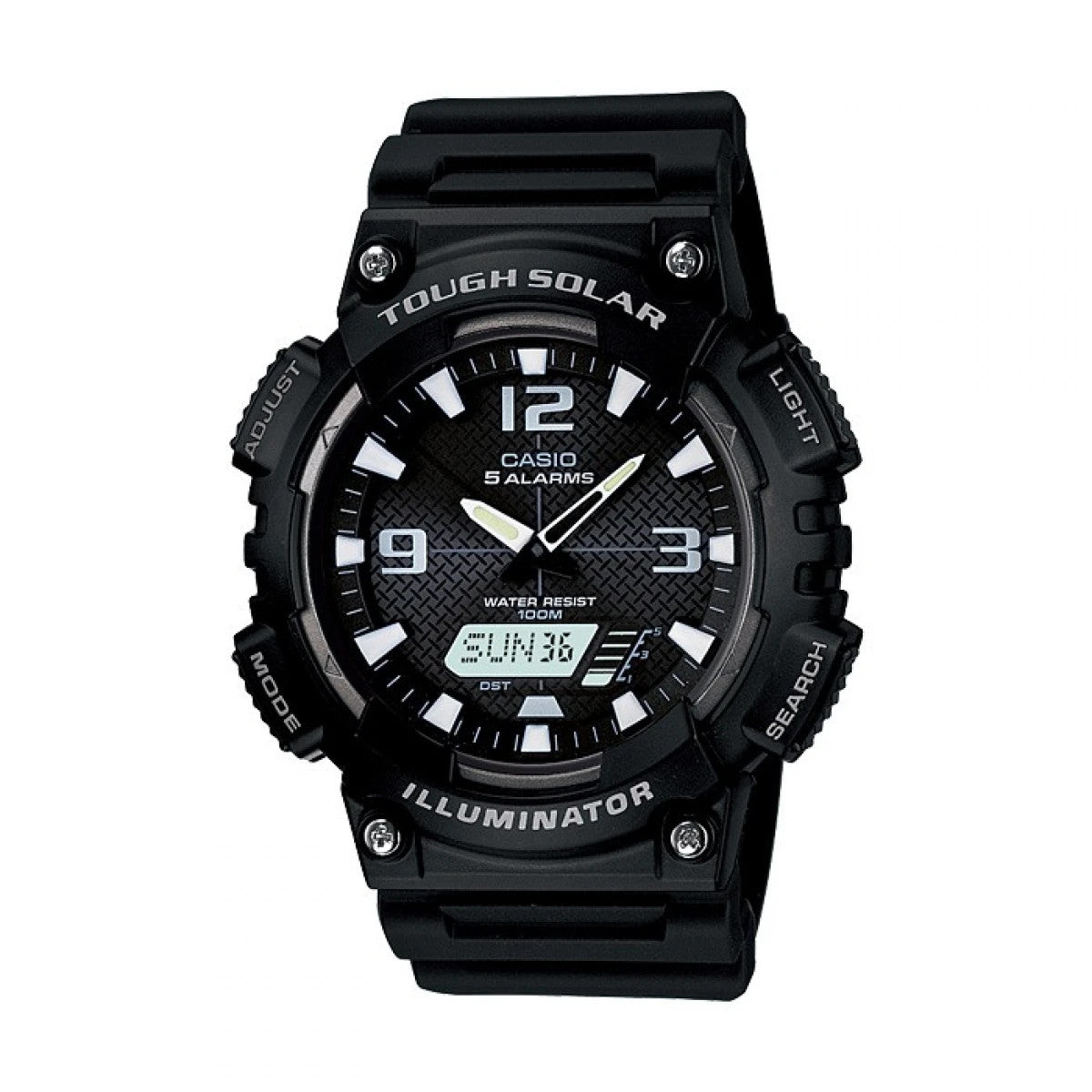 Мъжки дигитален часовник Casio Solar - Casio Collection - AQ-S810W-1AVDF