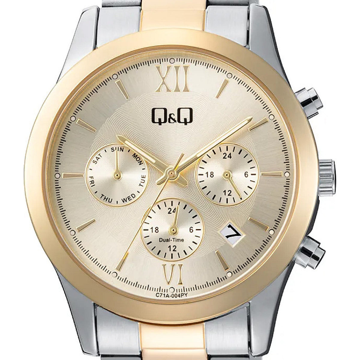 Дамски аналогов часовник Q&Q Dual-Time - C71A-004PY