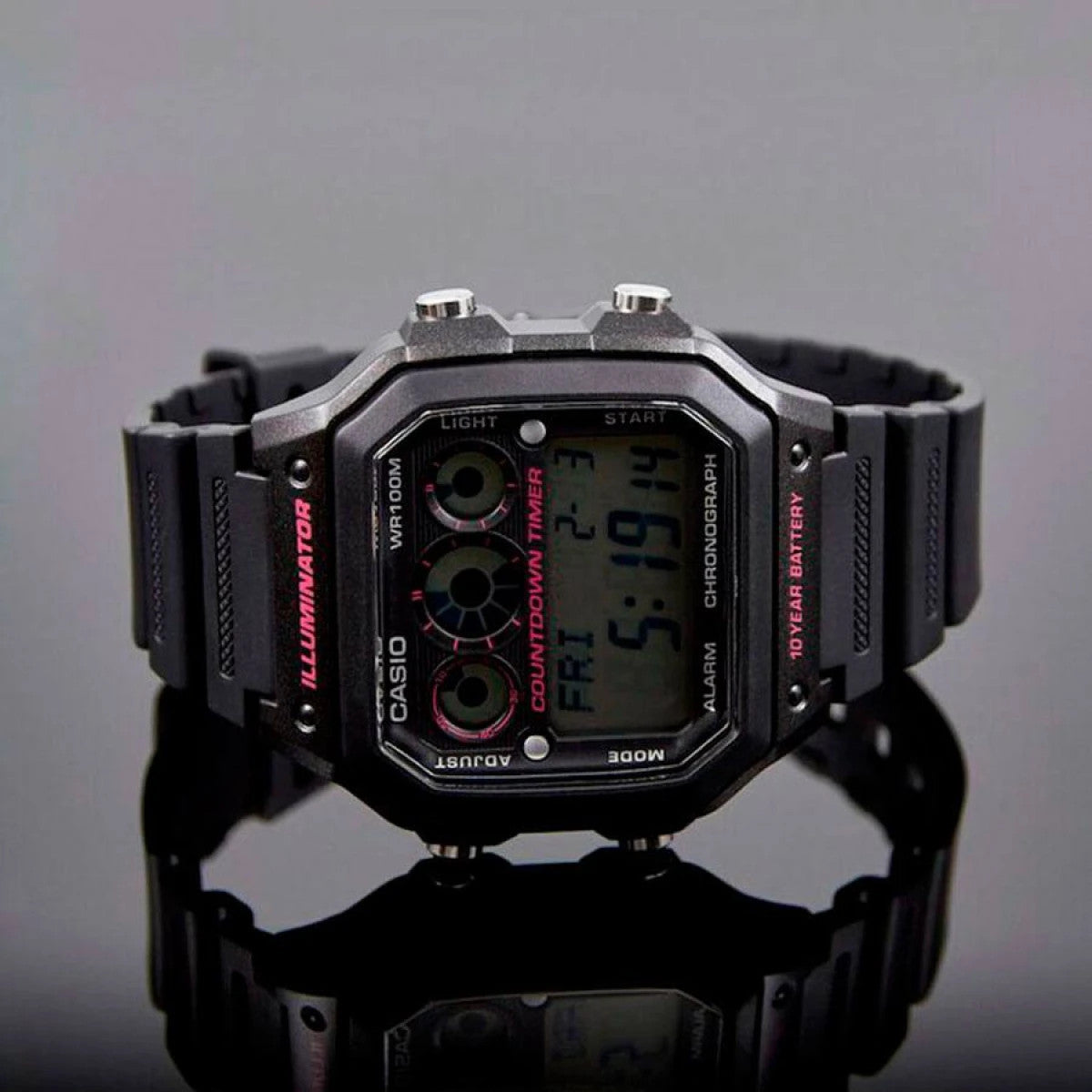 Мъжки дигитален часовник Casio - AE-1300WH-1A2VDF