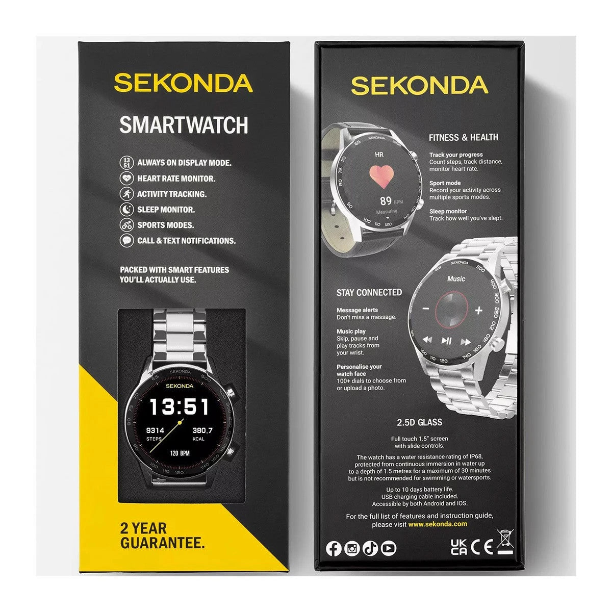 Мъжки смарт часовник Sekonda Active Plus - S-30177.00