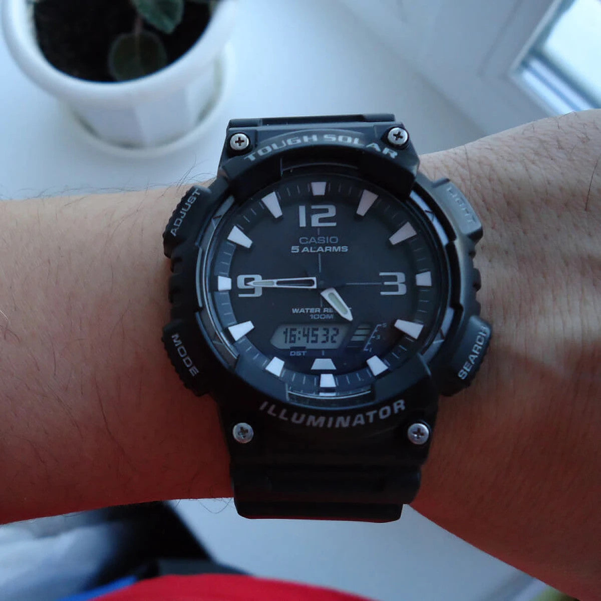 Мъжки дигитален часовник Casio Solar - Casio Collection - AQ-S810W-1AVDF