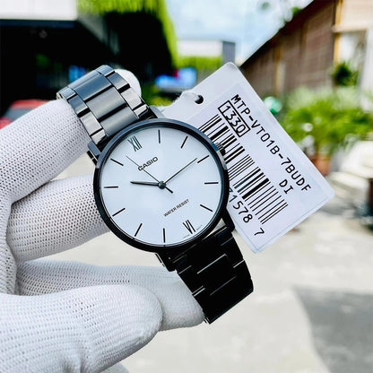 Мъжки аналогов часовник Casio - Casio Collection - MTP-VT01B-7BUDF