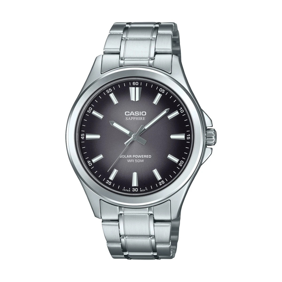 Мъжки аналогов часовник Casio Sapphire Solar - MTS-RS100D-1AVDF