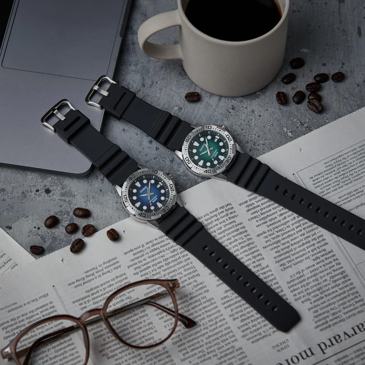 Мъжки аналогов часовник Casio - MTD-140-2AVDF