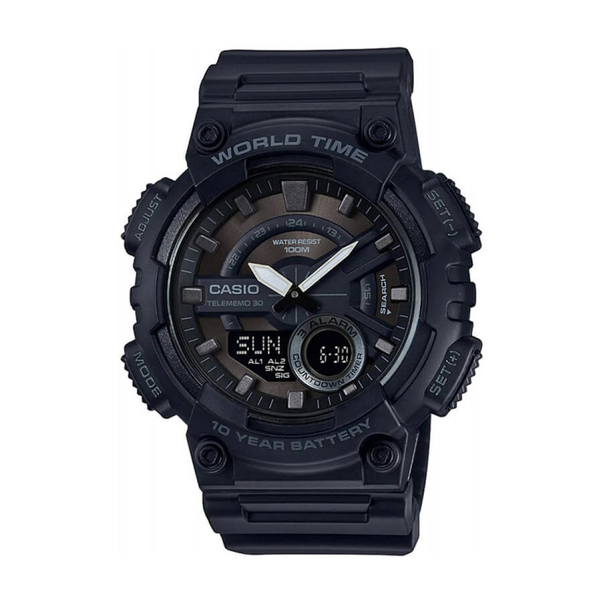 Мъжки дигитален часовник Casio - AEQ-110W-1BVDF