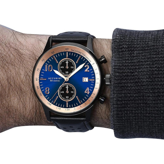 Мъжки аналогов часовник Accurist Chronograph - A-7378