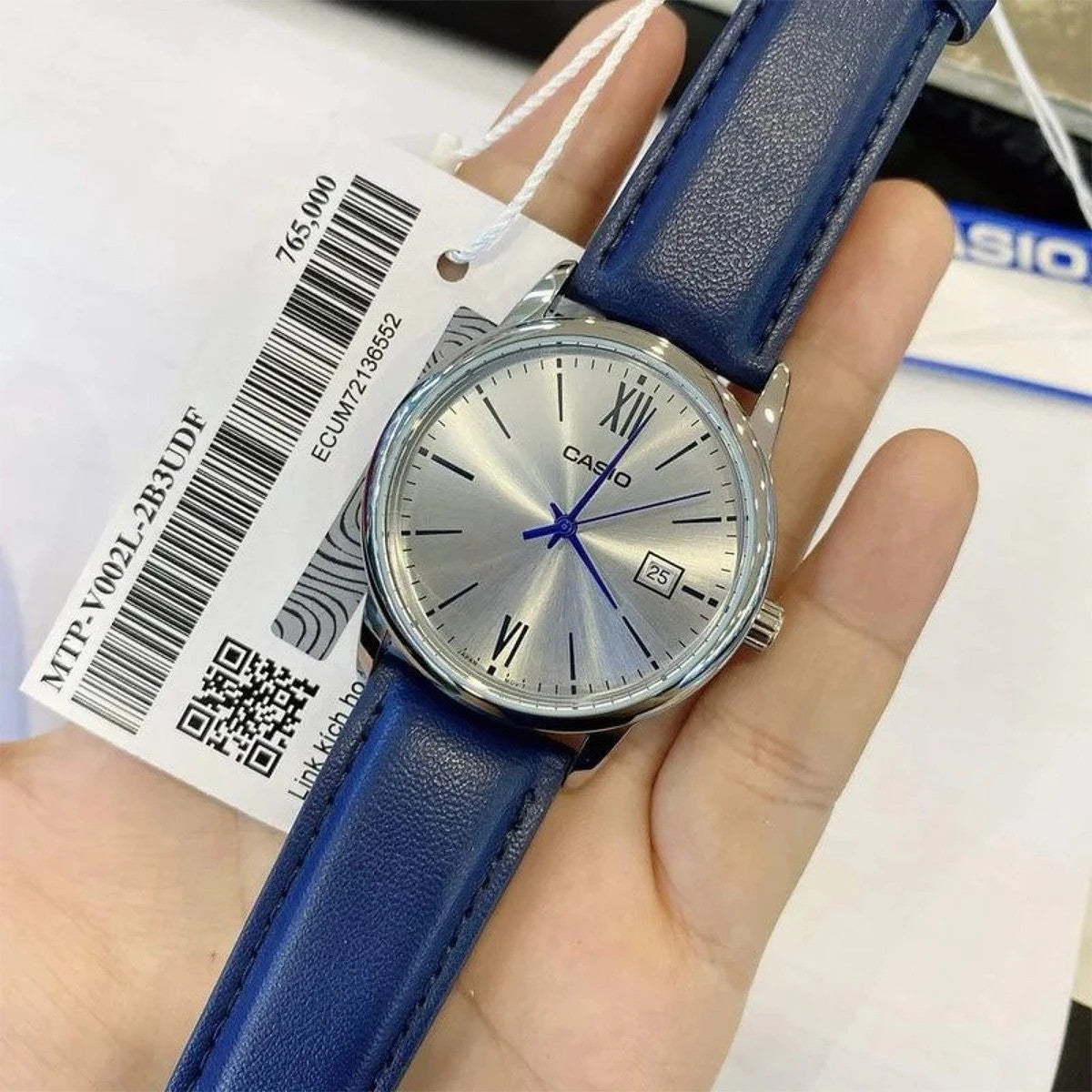 Мъжки аналогов часовник Casio - Casio Collection - MTP-V002L-2B3UDF