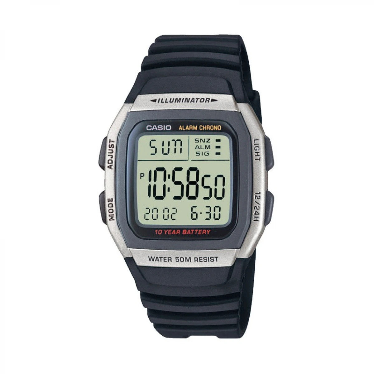 Мъжки дигитален часовник Casio - Casio Collection - W-96H-1AVDF