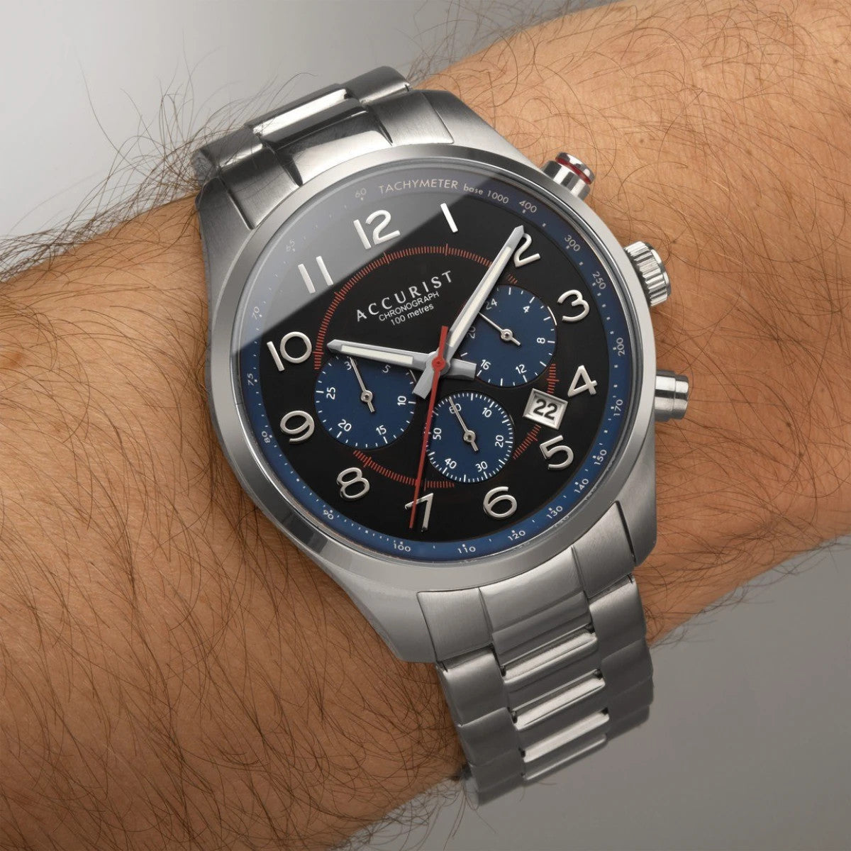Мъжки аналогов часовник Accurist Chronograph - A-7408