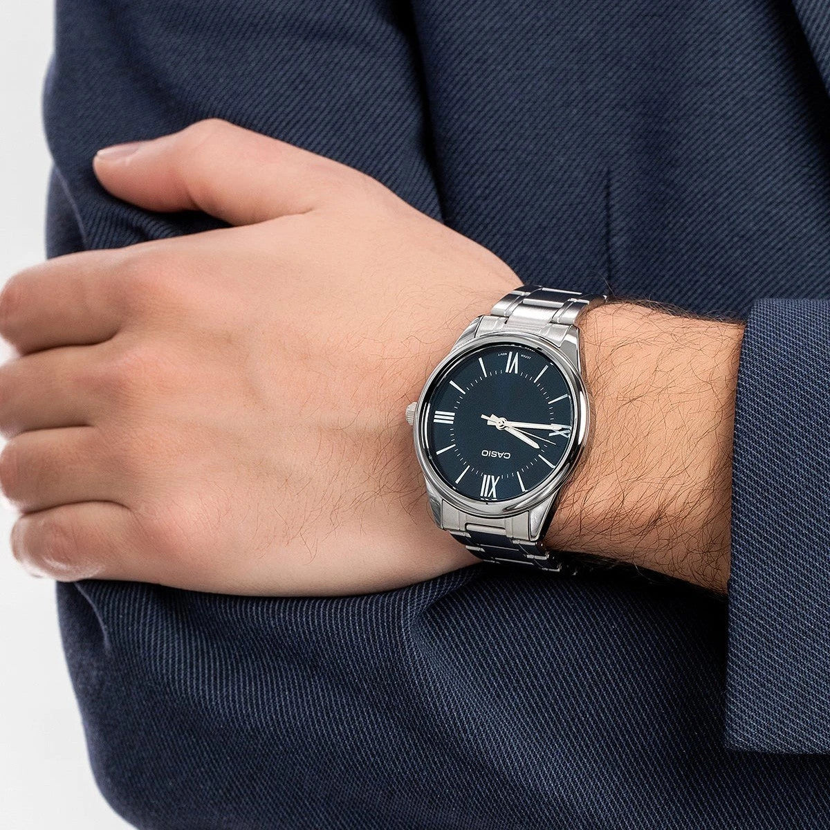 Мъжки аналогов часовник Casio - Casio Collection - MTP-V005D-2B5UDF