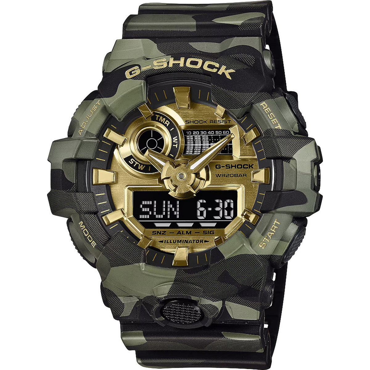 Мъжки часовник Casio G-Shock - GA-700CMG-3AER