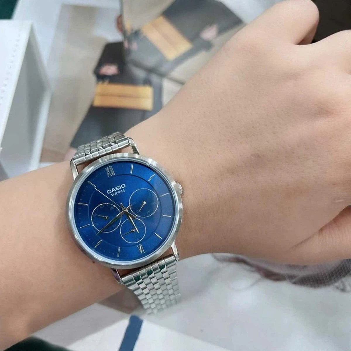 Мъжки аналогов часовник Casio Multi-Dial - Casio Collection - MTP-B300D-2AVDF