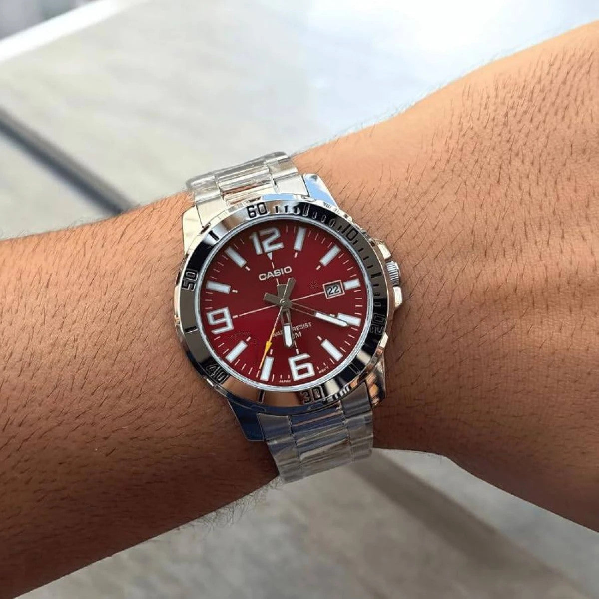 Мъжки аналогов часовник Casio - Casio Collection - MTP-VD01D-4BVUDF