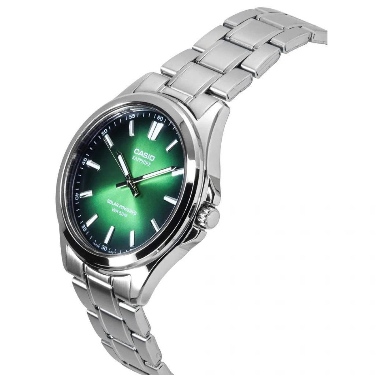 Мъжки аналогов часовник Casio Sapphire Solar - MTS-RS100D-3AVDF