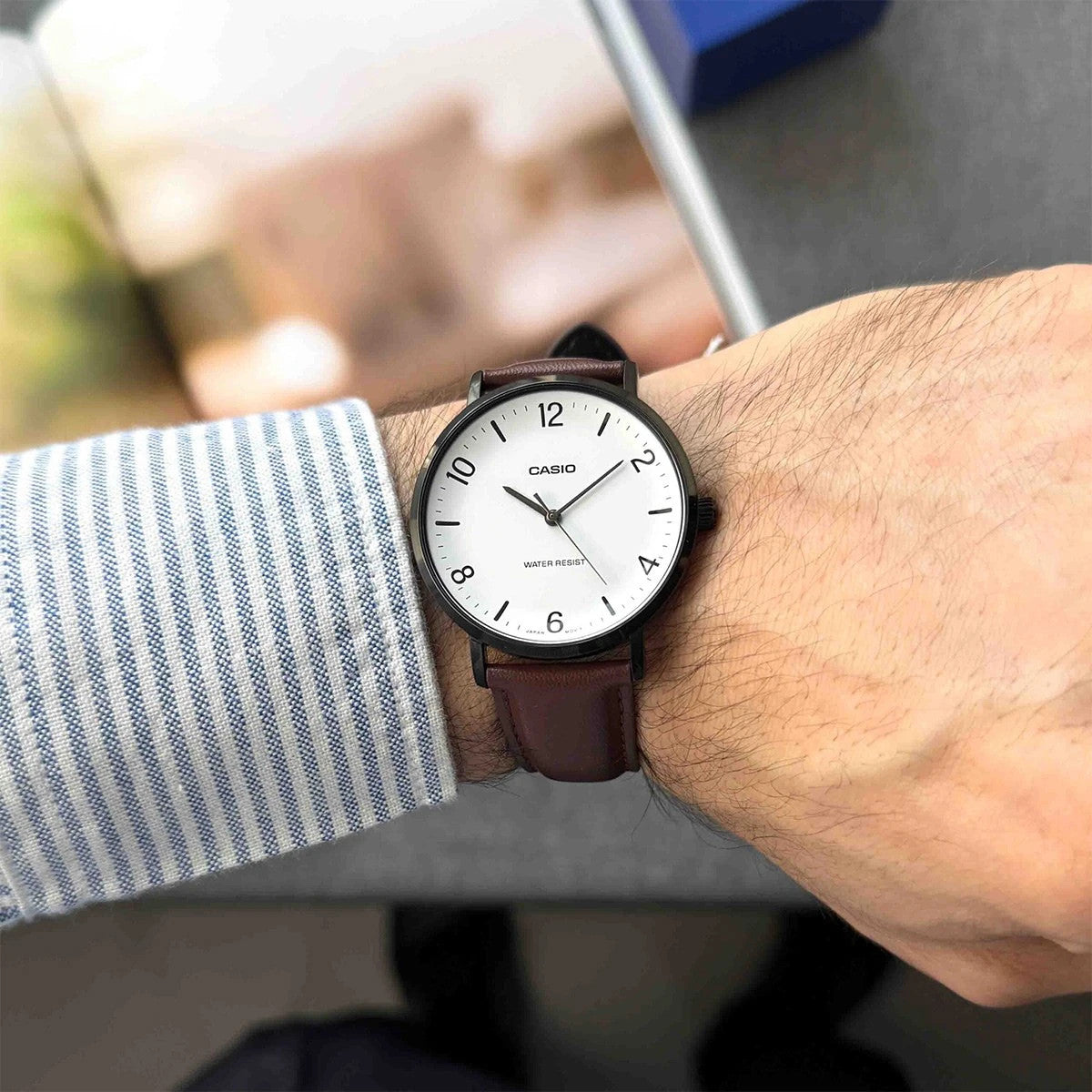 Мъжки аналогов часовник Casio - MTP-VT03BL-7BDF