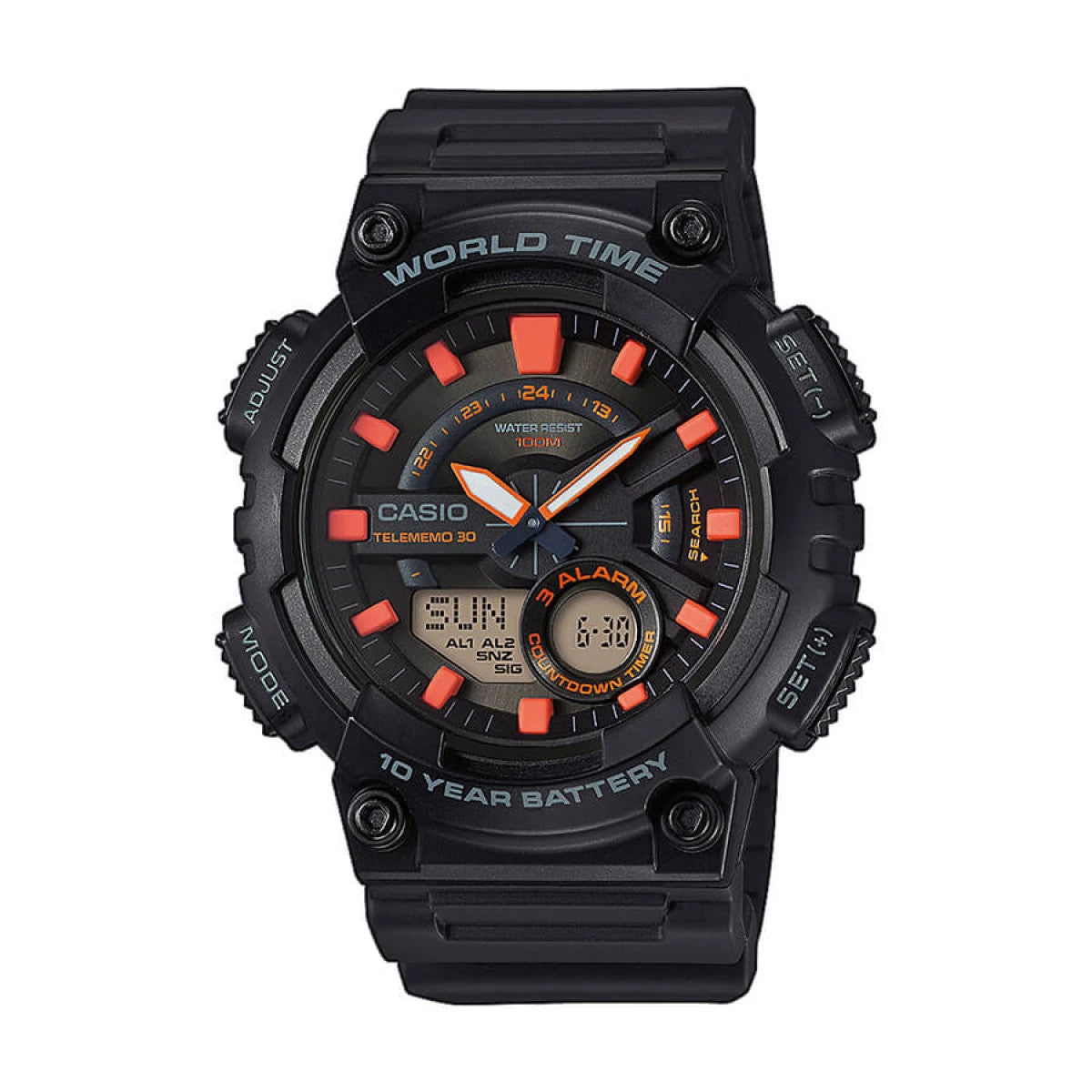 Мъжки дигитален часовник Casio - Casio Collection - AEQ-110W-1A2VDF
