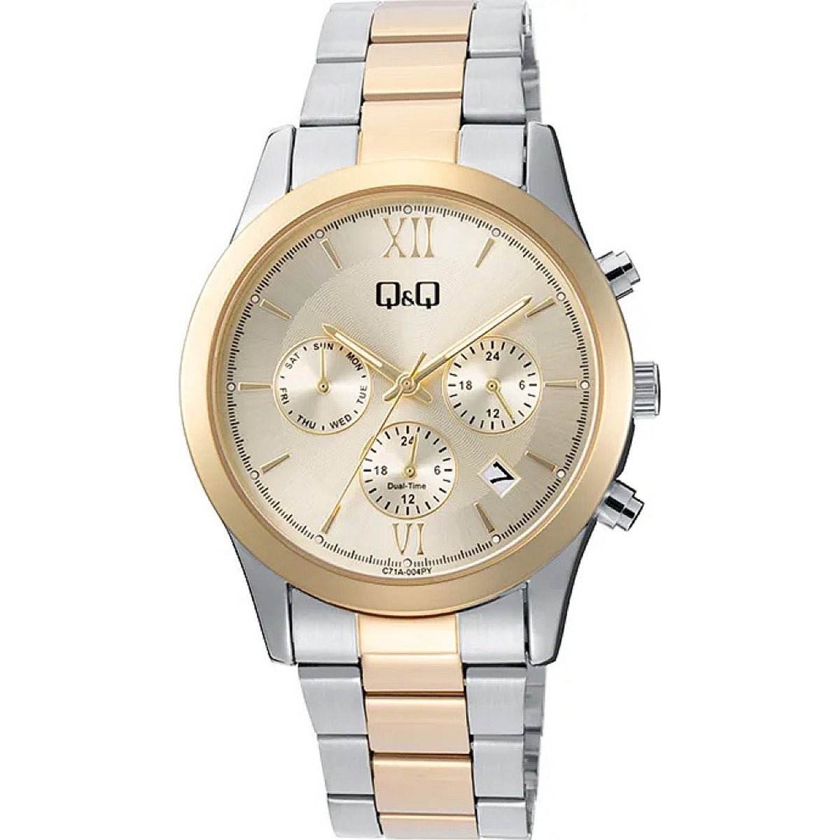 Дамски аналогов часовник Q&Q Dual-Time - C71A-004PY