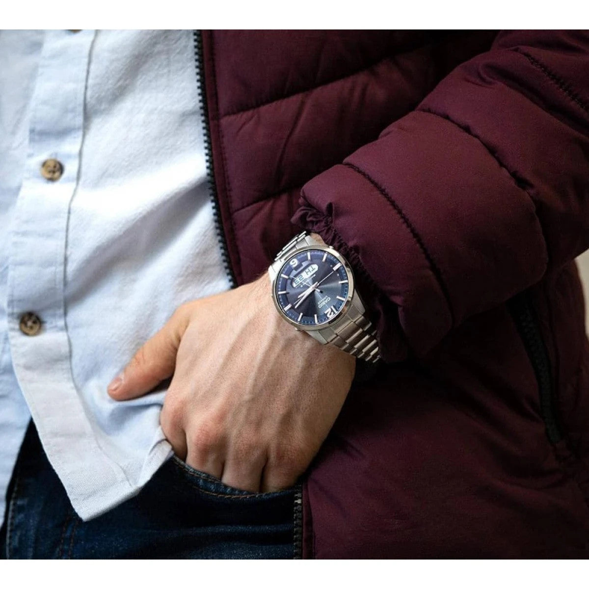 Мъжки часовник Casio Lineage Wace Ceptor Solar Titanium - LCW-M170TD-2AER