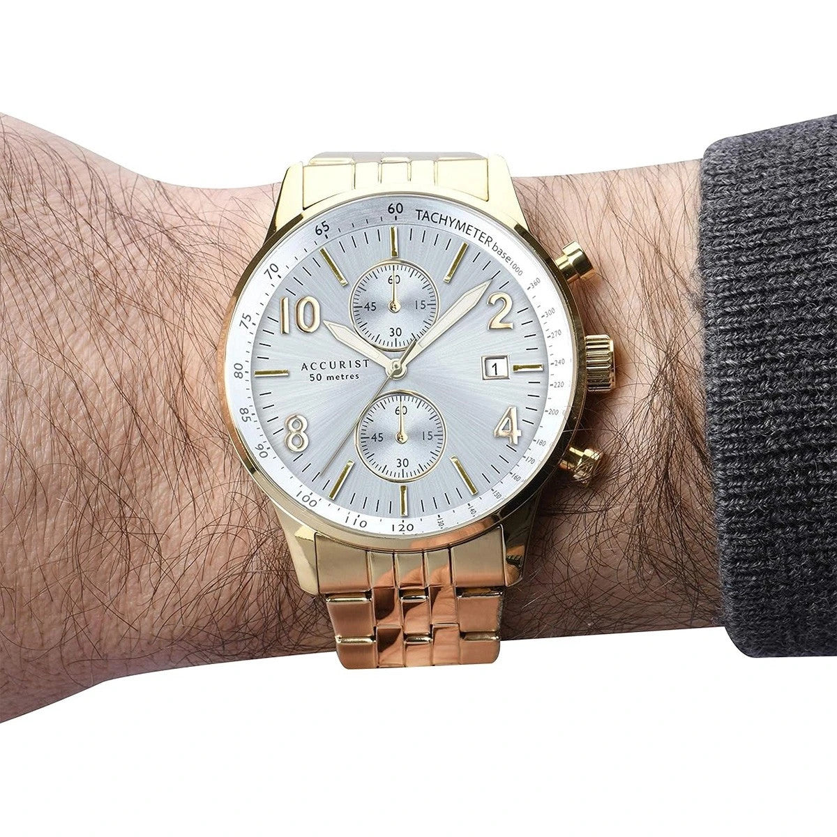 Мъжки аналогов часовник Accurist Chronograph - A-7377