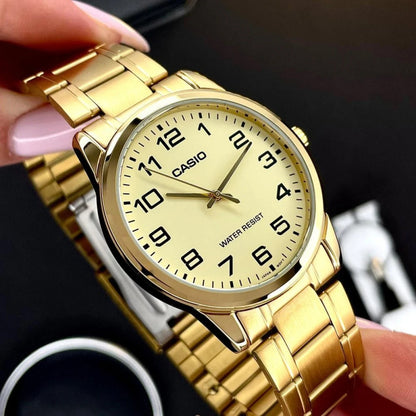 Мъжки аналогов часовник Casio - Casio Collection - MTP-V001G-9BUDF
