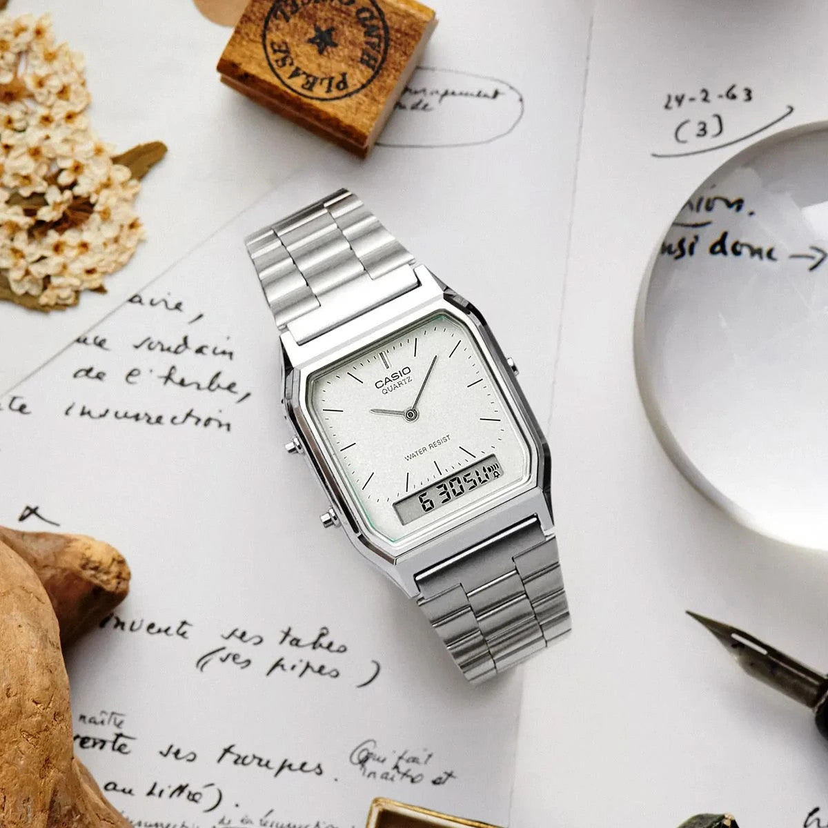 Мъжки часовник Casio Vintage - AQ-230A-AQ-230A-7AMQYES