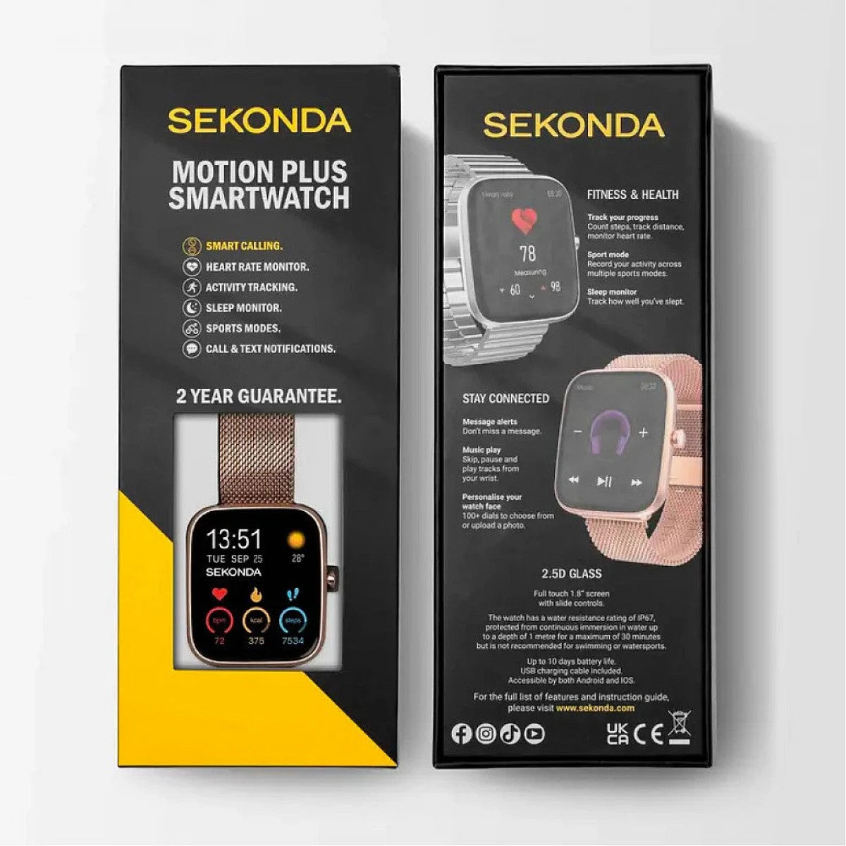 Дамски смарт часовник Sekonda Motion Plus - S-30220
