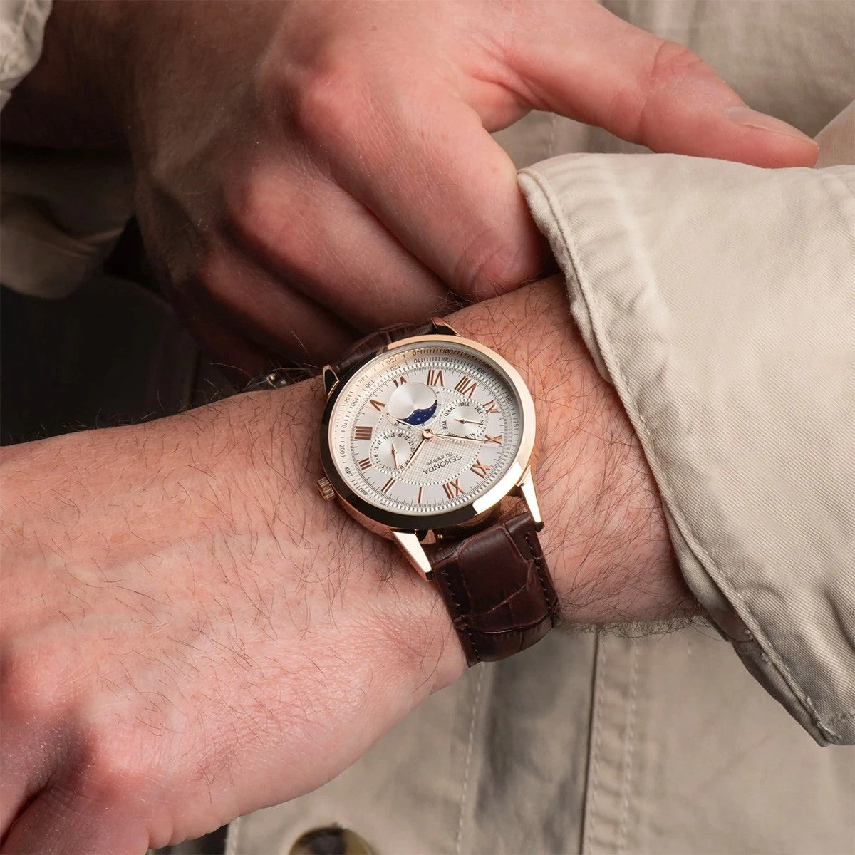 Мъжки часовник Sekonda Armstrong Moon Phase - S-30148.00