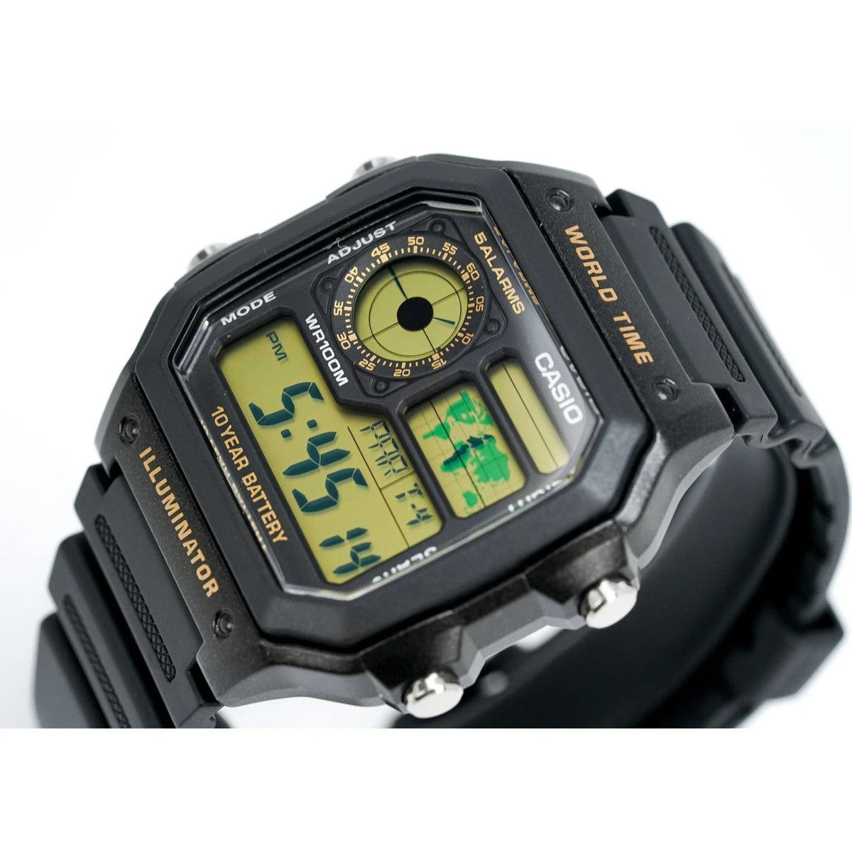 Мъжки дигитален часовник Casio - Casio Collection - AE-1200WH-1BVDF