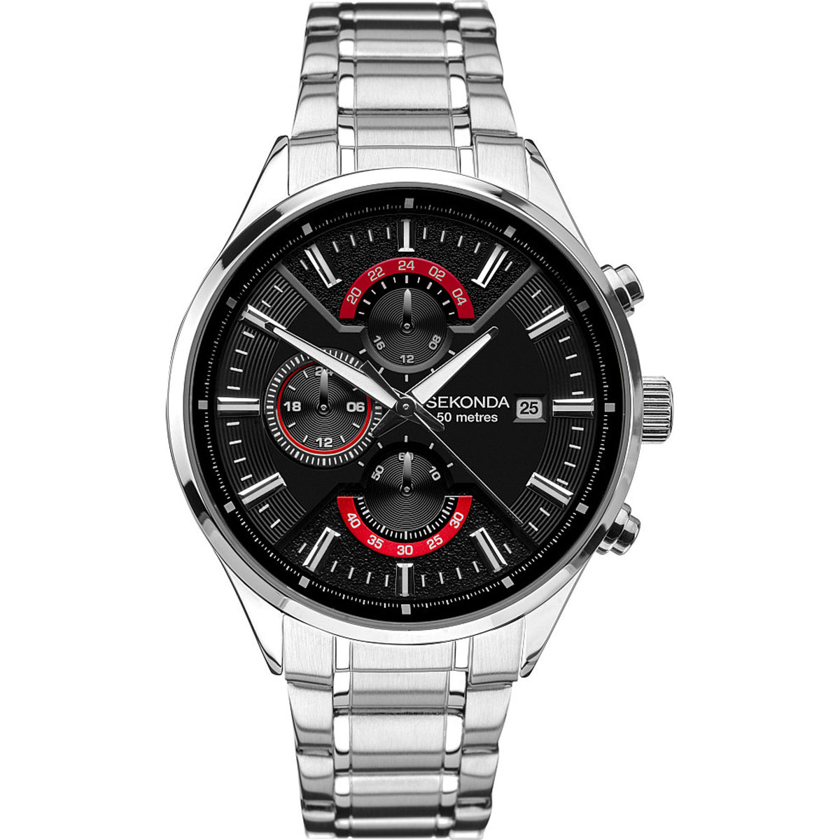 Мъжки часовник Sekonda Men's Classic Dual-Time - S-1697.00