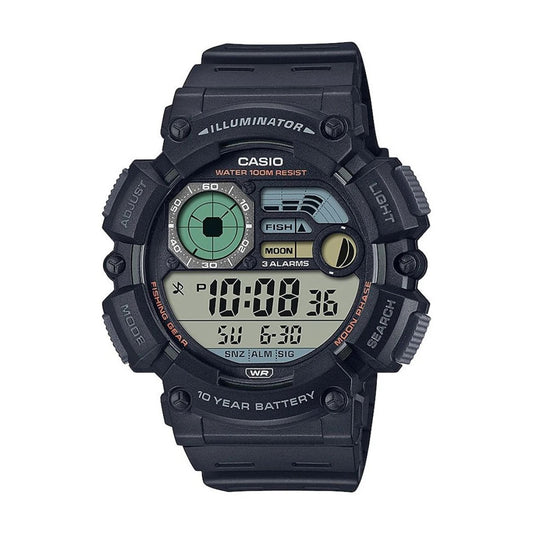 Мъжки дигитален часовник Casio Fishing Gear - WS-1500H-1AVEF