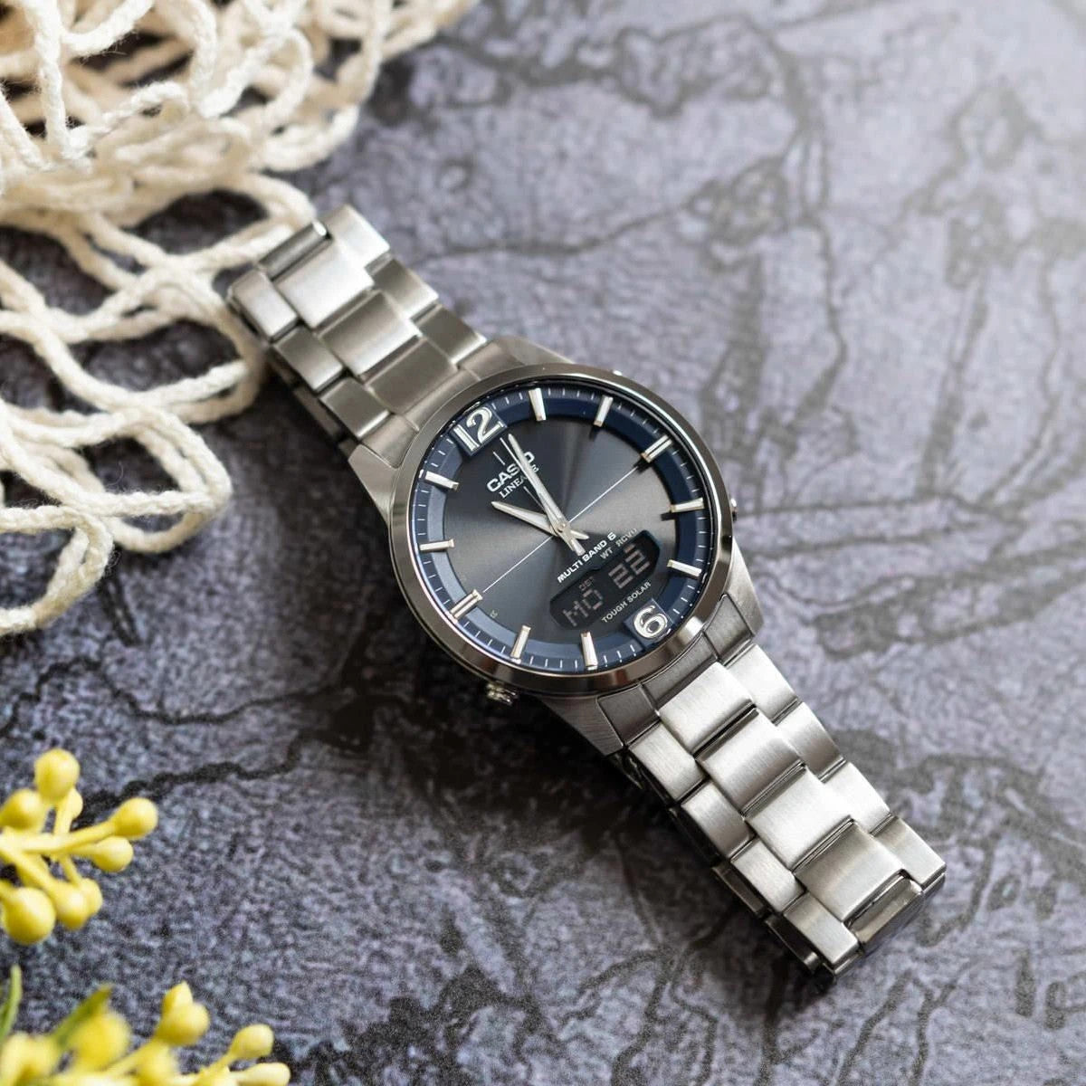 Мъжки часовник Casio Lineage Wace Ceptor Solar - LCW-M170D-2AER