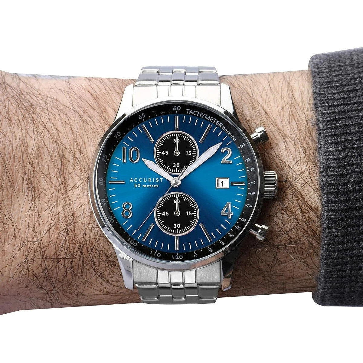 Мъжки аналогов часовник Accurist Chronograph - A-7385