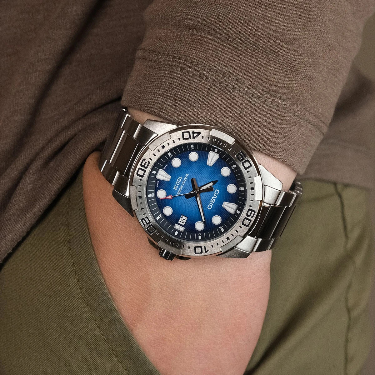 Мъжки аналогов часовник Casio - MTD-140D-2AVDF