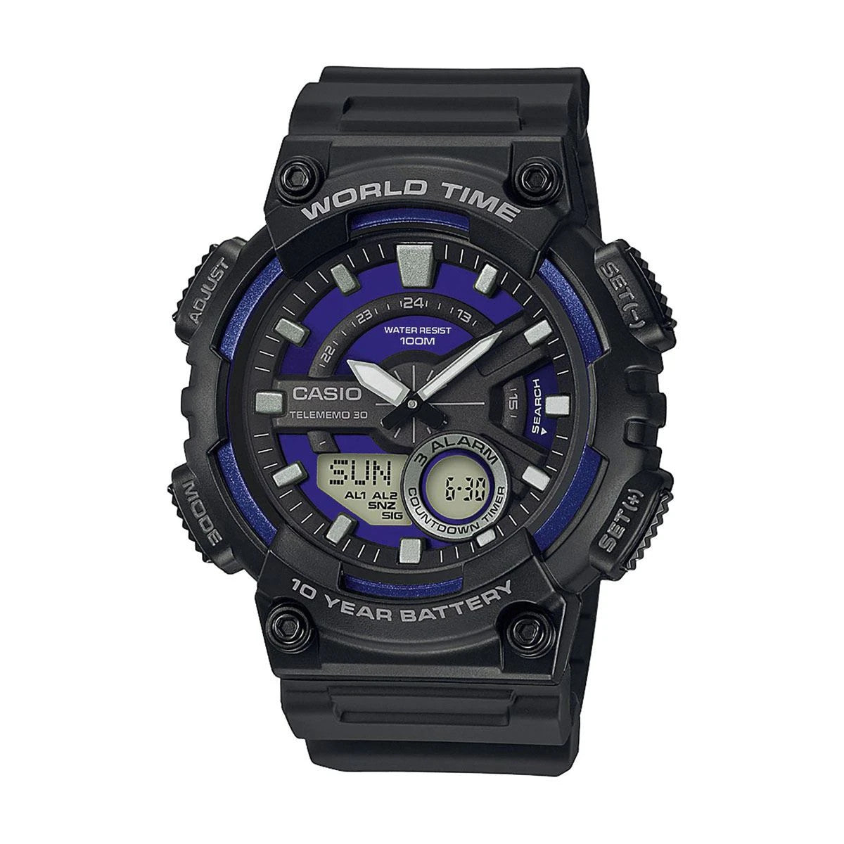 Мъжки дигитален часовник Casio - Casio Collection - AEQ-110W-2AVDF