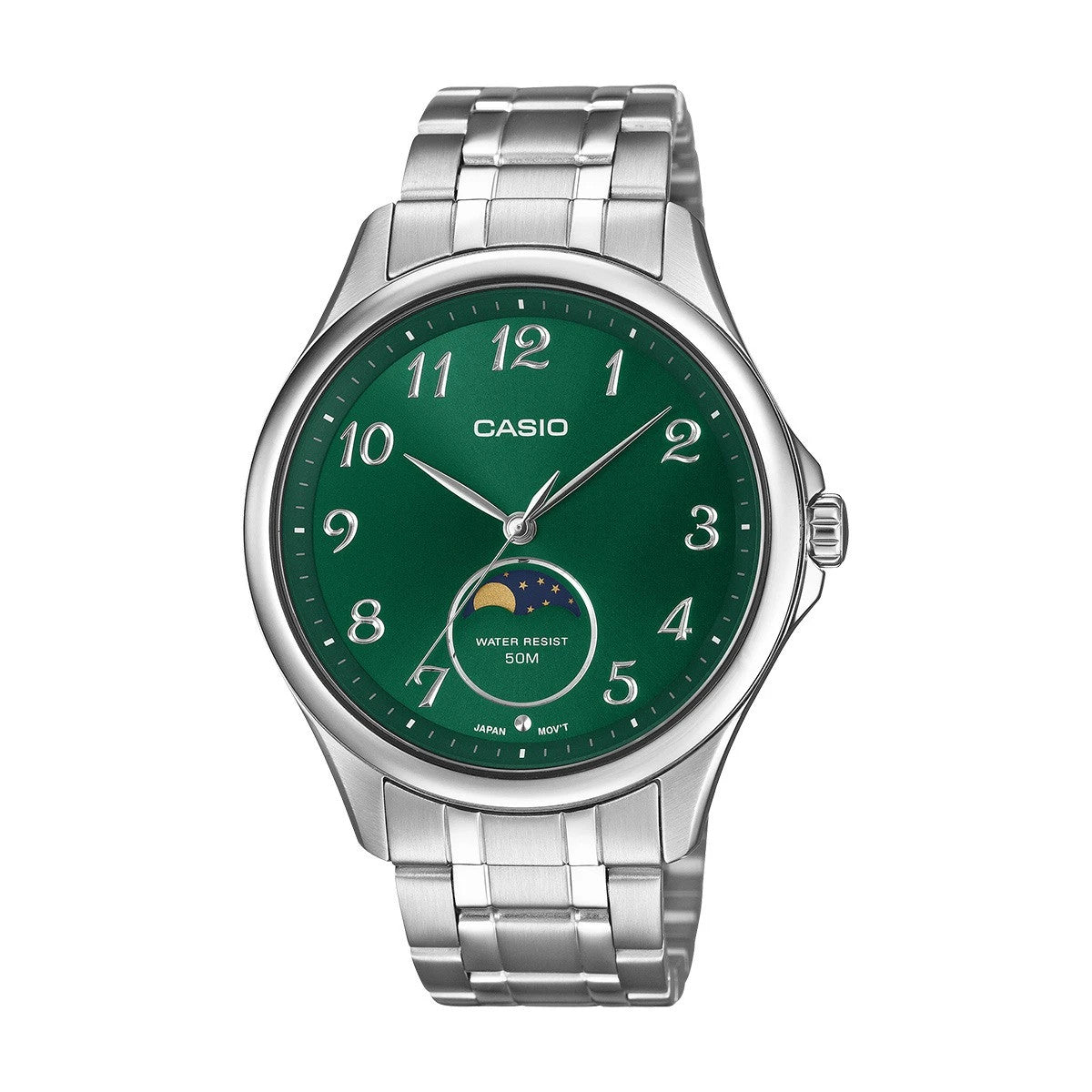 Мъжки аналогов часовник Casio Moon Phase - MTP-M110D-3AVDF
